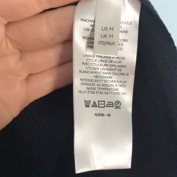 NWT Free People black ribbed racer back tank, size medium - Picture 10 of 11